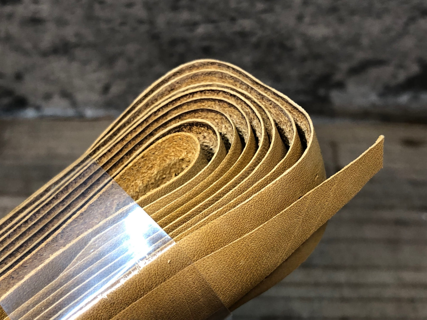 IO829 ブルックス BROOKS 皮 バーテープ マスタード 未使用