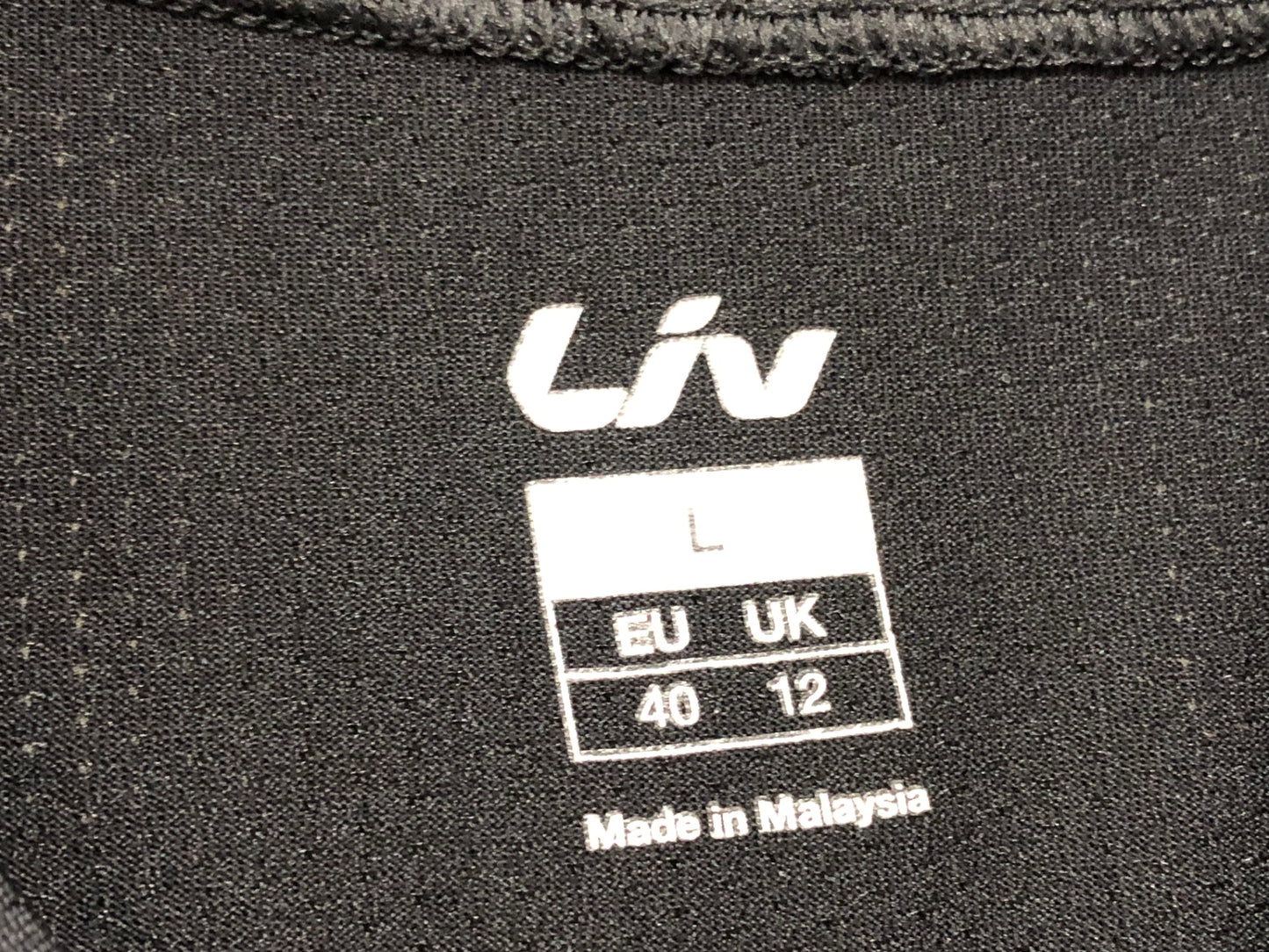 IV923 ジャイアント GIANT Liv ノースリーブ ベースレイヤー 黒 レディース L メッシュ