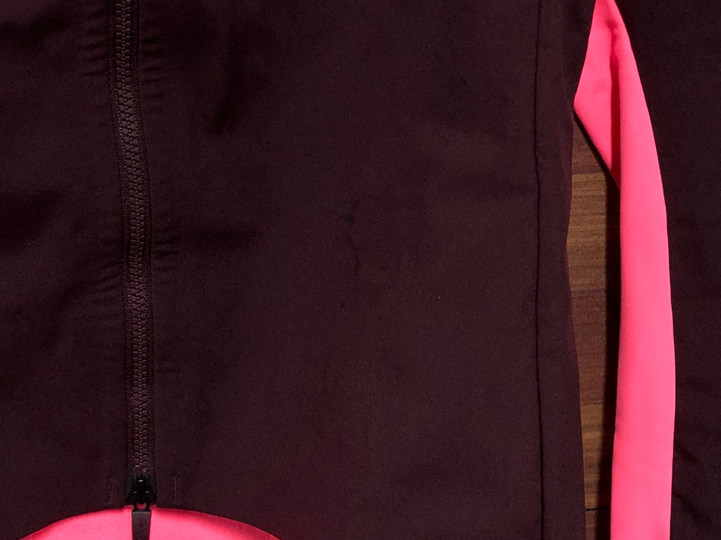 IO909 ラファ Rapha SOUPLESSE TRAINING JACKET WINE TASTING 長袖 サイクルジャケット ワインレッド ピンク XS 裏起毛 ※汚れ