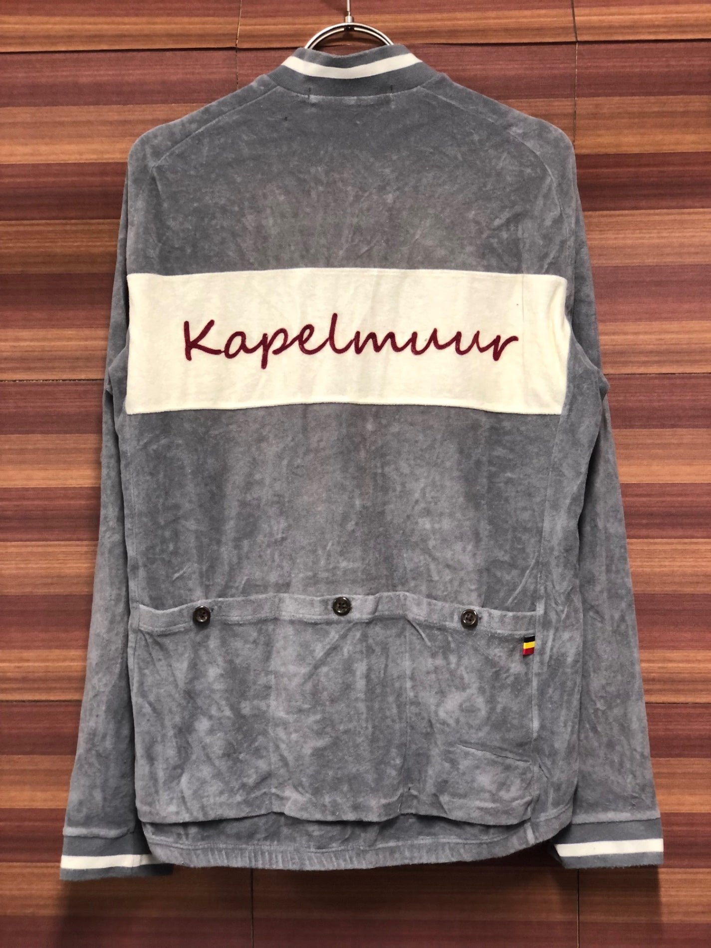 IT004 カペルミュール KAPELMUUR 長袖 サイクルジャージ グレー L 痛ジャージ