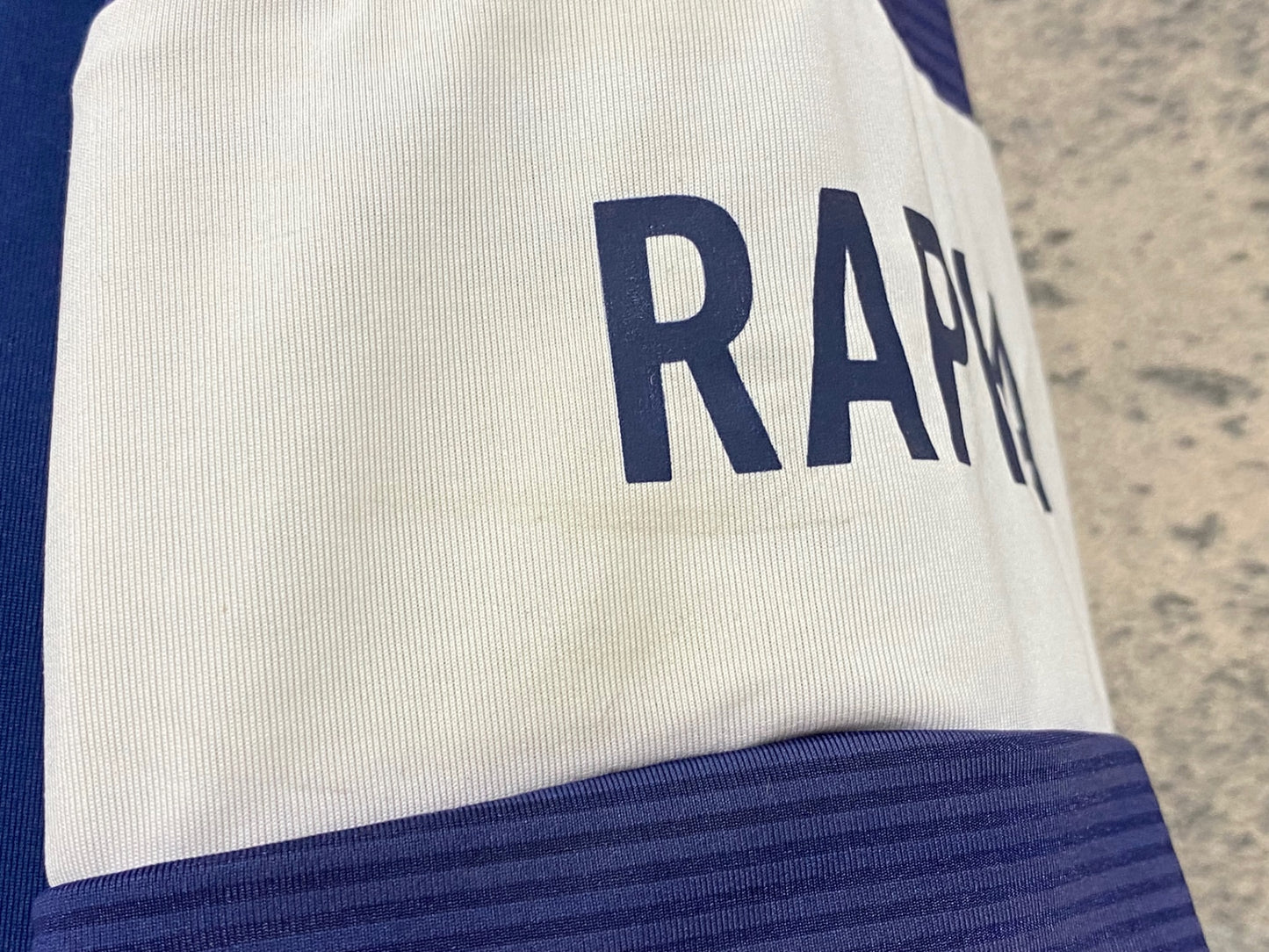 JA803 ラファ Rapha PRO TEAM JERSEY 半袖 サイクルジャージ 紺 S ほつれ
