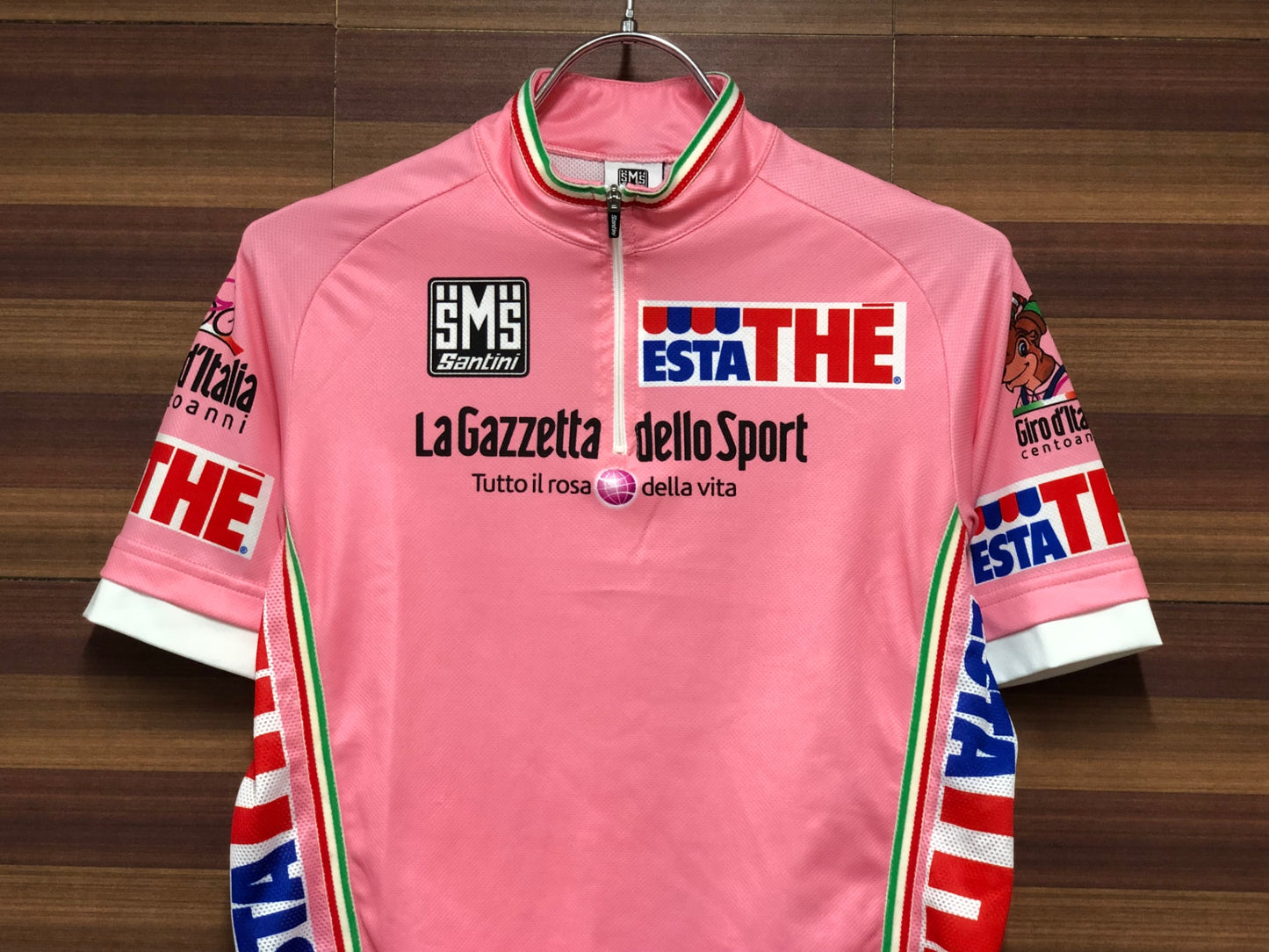 IH381 サンティーニ santini giro de italia マリアローザ 半袖 サイクルジャージ XS