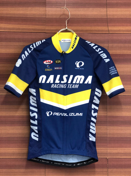 IS109 パールイズミ PEARL iZUMi 半袖 サイクルジャージ 紺 黄 S