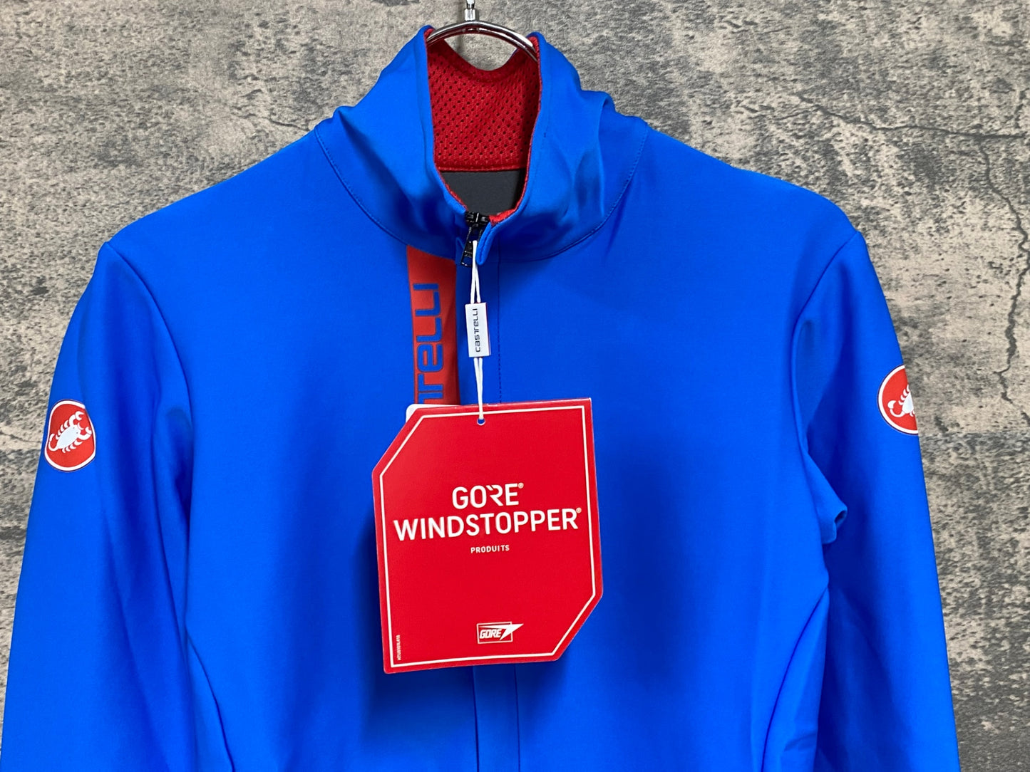 IY891 カステリ CASTELLI 長袖 サイクルジャケット 青 S