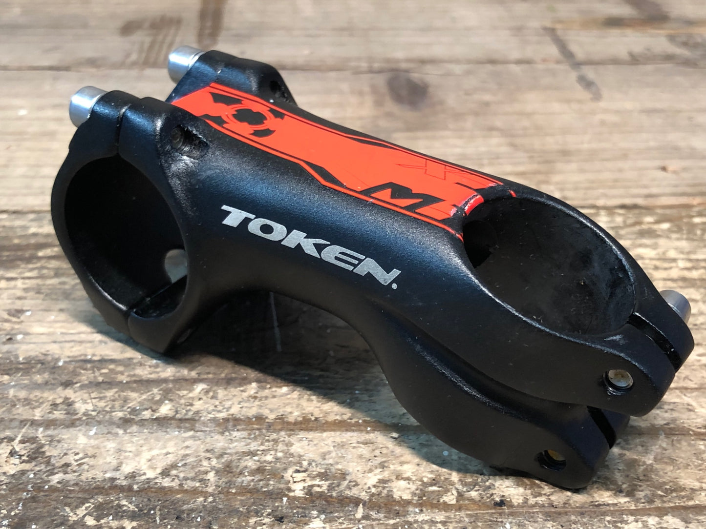 IP193 トーケン TOKEN MTX アルミ ステム 黒 赤 60mm Φ31.8 OS