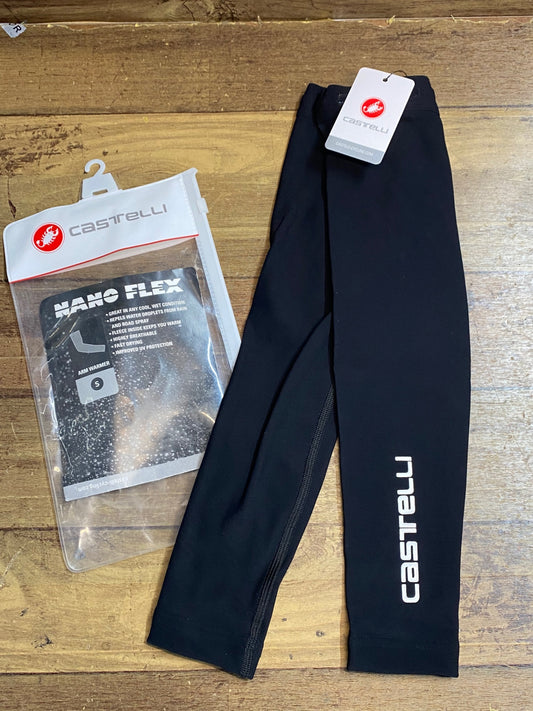 IH613 カステリ CASTELLI NANO FLEX アームウォーマー 黒 S