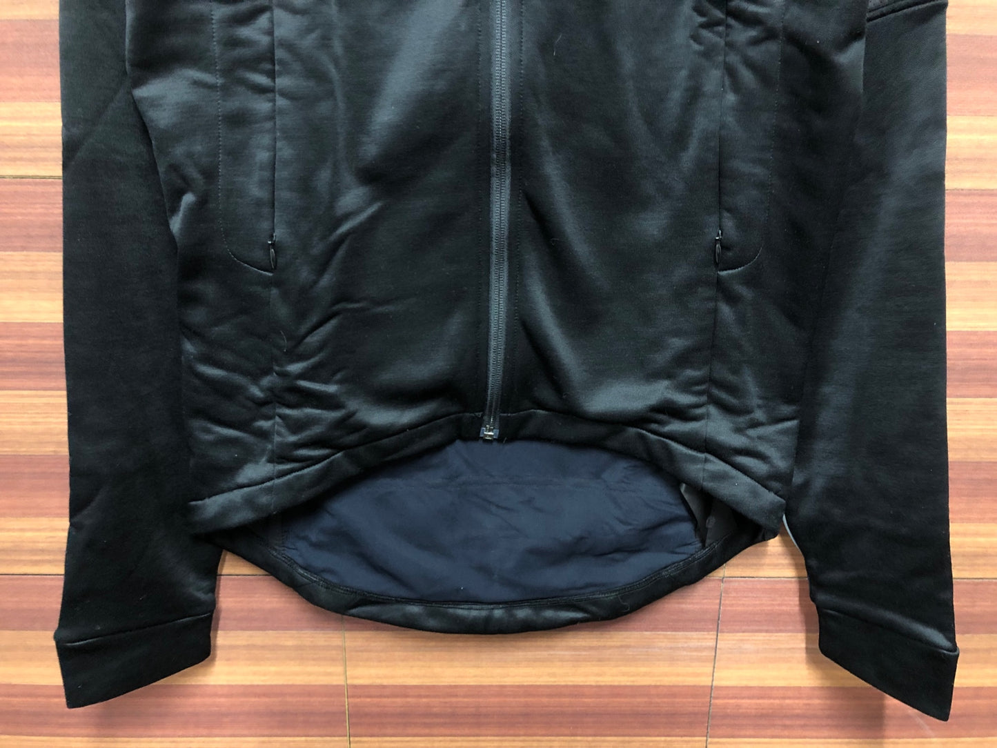 IR649 ラファ Rapha PRO TEAM LONG SLEEVE TRAINING JERSEY 長袖サイクルジャージ M 黒グレー