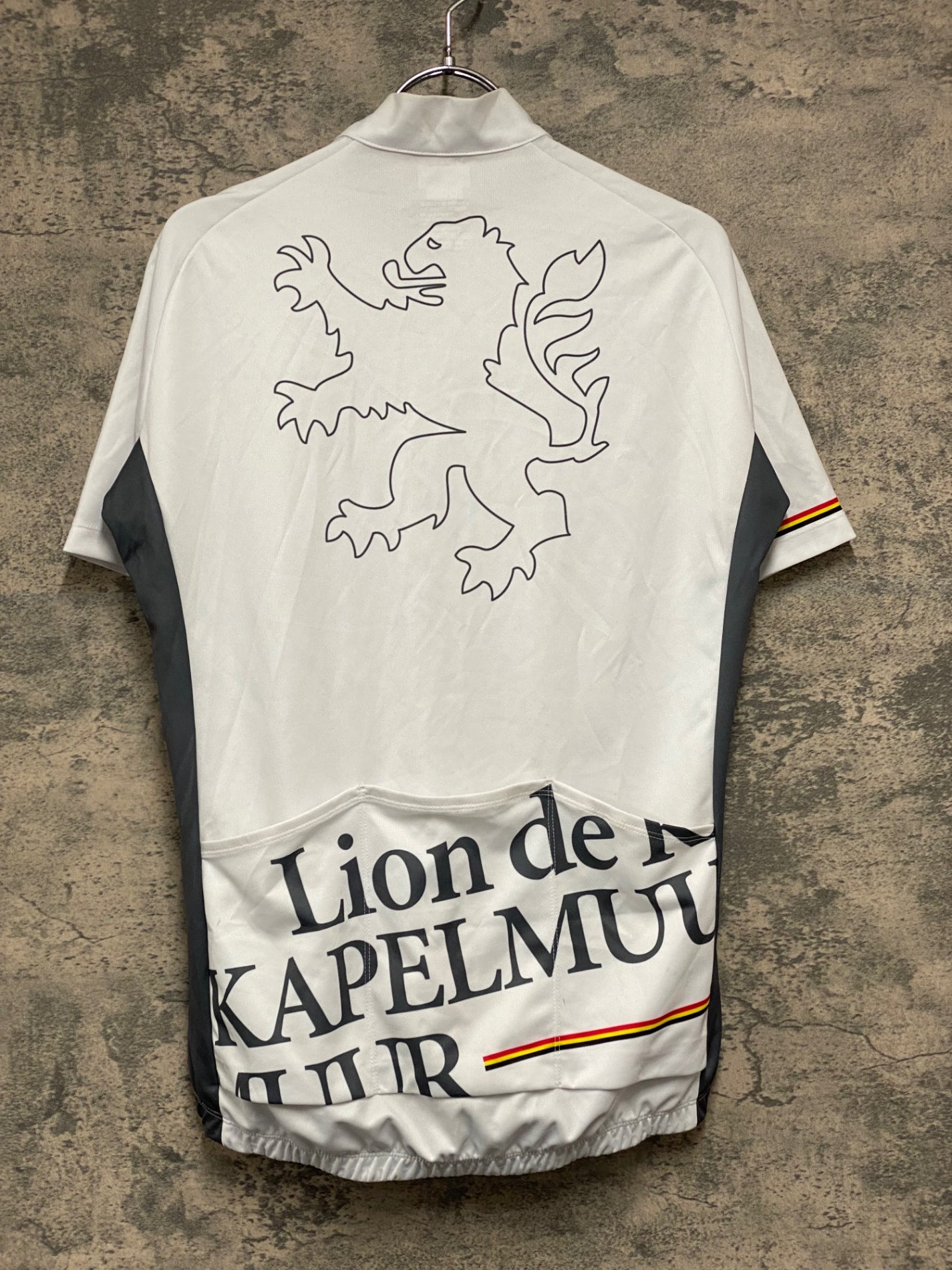 JA842 リオンドカペルミュール Lion de KAPELMUUR 半袖 サイクルジャージ 白 L