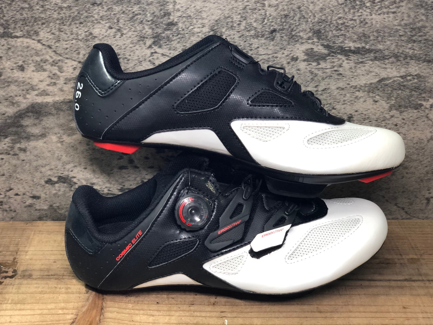 JC685 マヴィック MAVIC COSMIC ELITE ビンディングシューズ 黒白 EU41 1/3 SPDアタッチメント