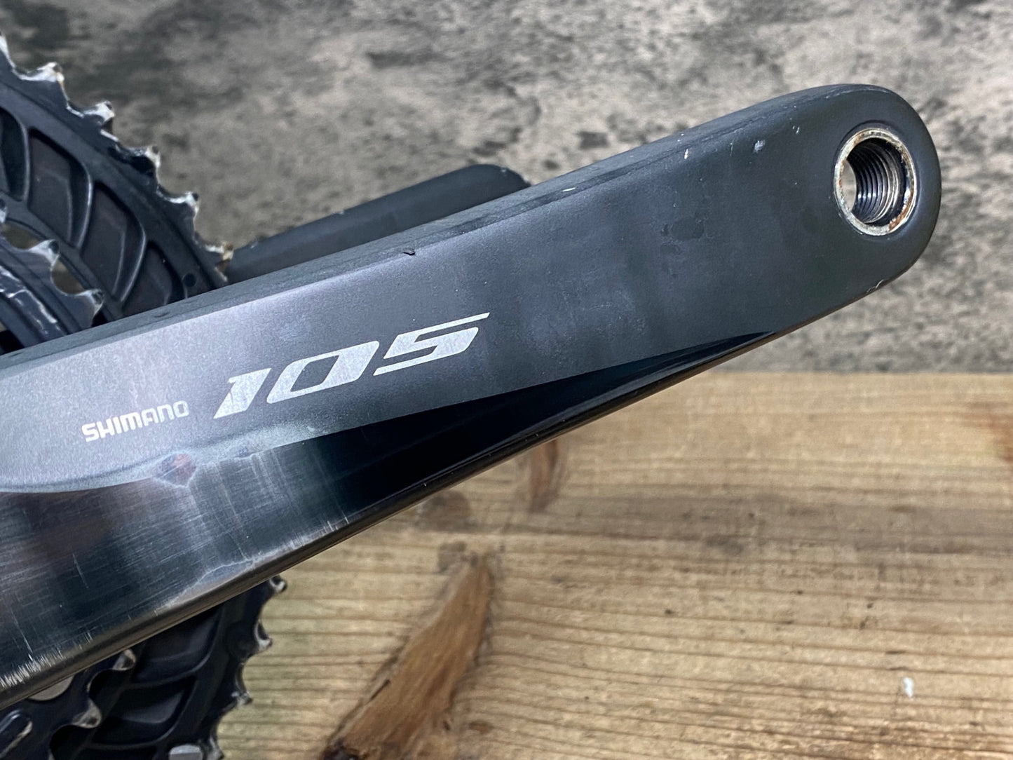 IX299 シマノ SHIMANO 105 FC-R7000 クランクセット 170mm 50/34T ※ガリ傷強,歯の摩耗強の為ジャンク