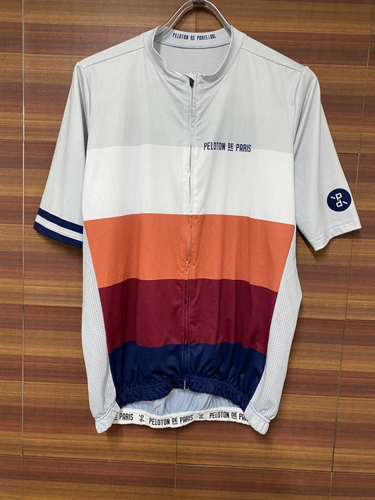 IO504 プロトンド パリ PELOTON DE PARIS DOMESTIQUE SHORT SLEEVE 半袖 サイクルジャージ 白 S