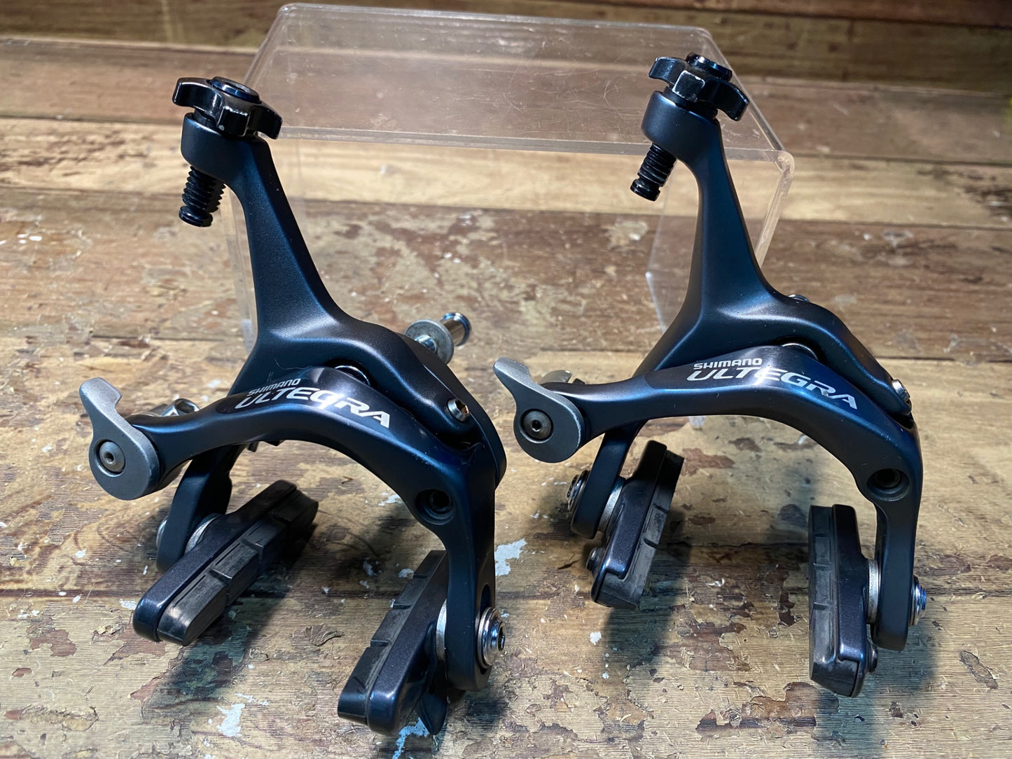 II347 シマノ SHIMANO アルテグラ ULTEGRA BR-6700 キャリパーブレーキ 前後セット 黒