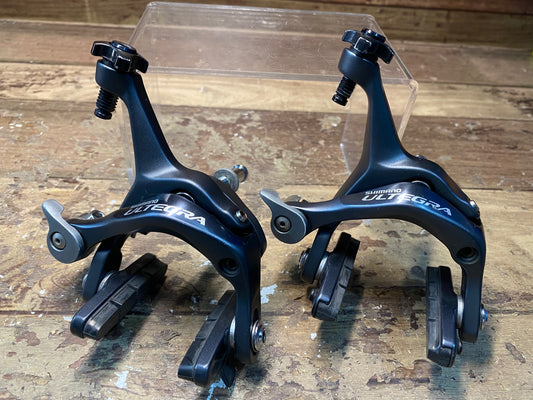 II347 シマノ SHIMANO アルテグラ ULTEGRA BR-6700 キャリパーブレーキ 前後セット 黒