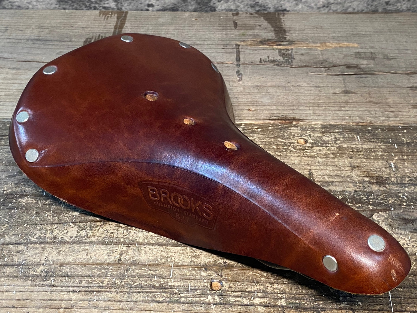 IN171 ブルックス BROOKS B17 皮 レザー サドル 茶 クロモリレール