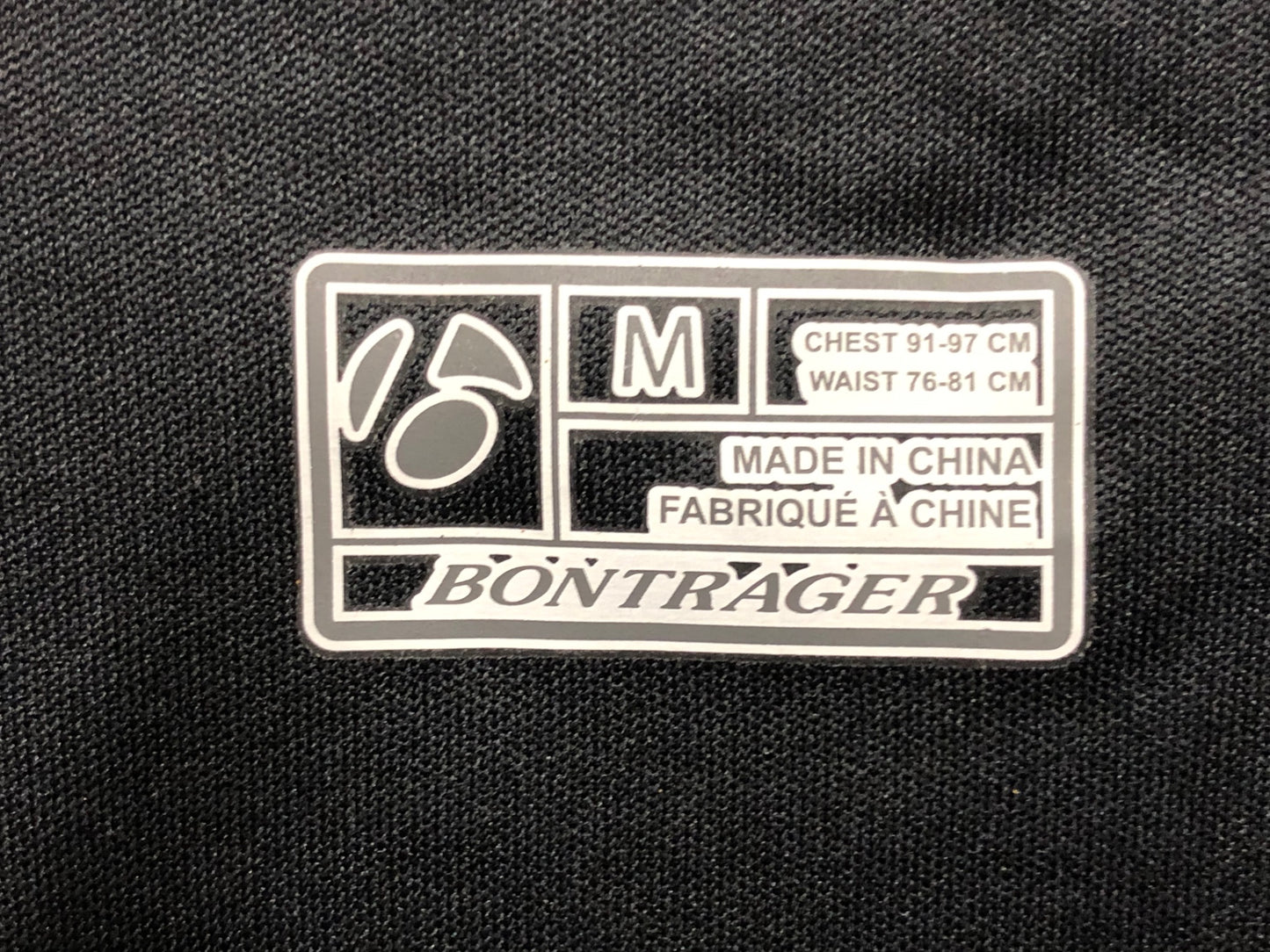 HU941 ボントレガー BONTRAGER 半袖 サイクルジャージ 黒白 M