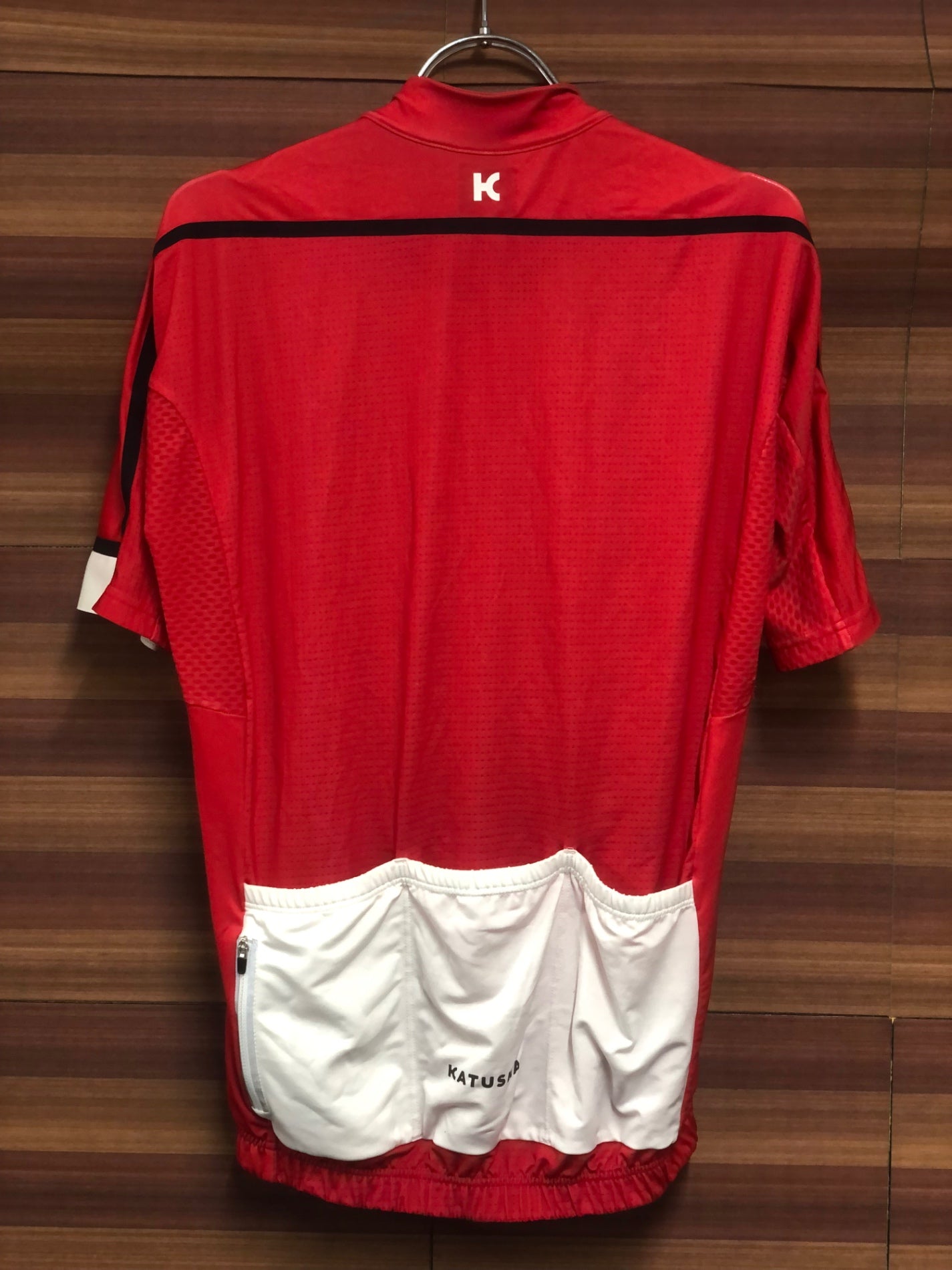 IN882 カチューシャ KATUSHA 半袖 サイクルジャージ 赤 M