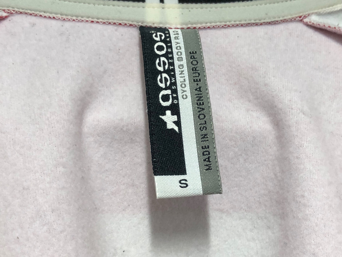 IT203 アソス assos iJ.EQUIPE Swiss 長袖 サイクルジャージ 白 赤 黒 S 裏起毛