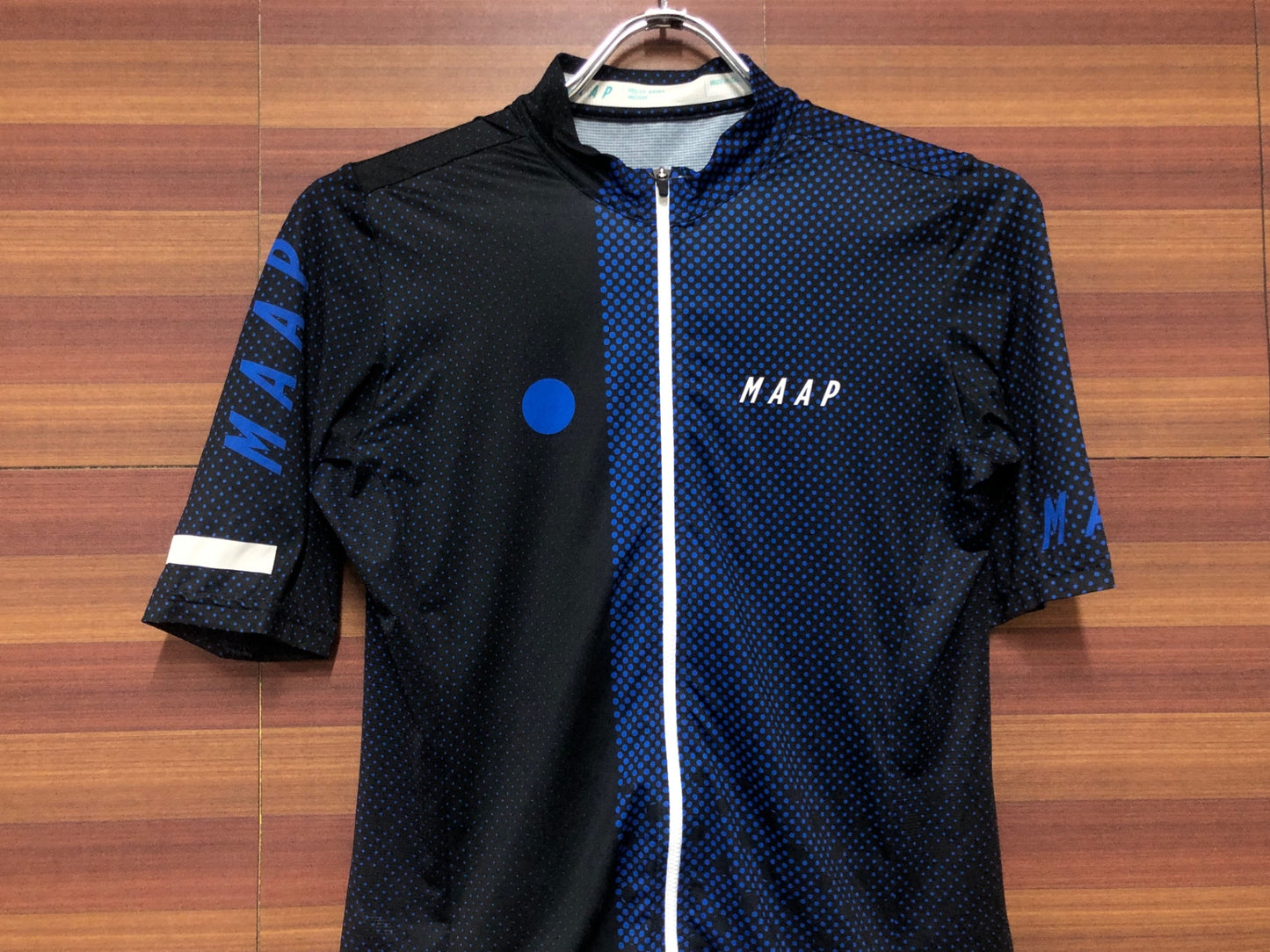 IF040 マープ MAAP PRO FIT JERSEY 半袖 サイクルジャージ 黒 青 M