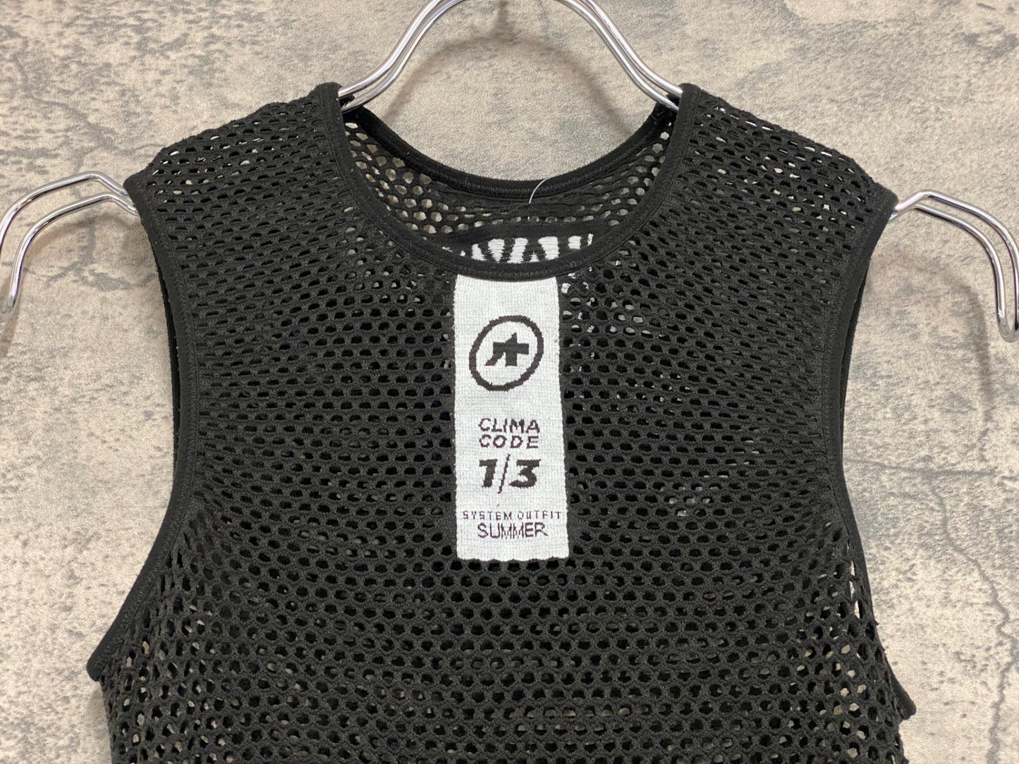 JB284 アソス assos ノースリーブ ベースレイヤー 黒 SIZE1 CLIMA CODE 1/3