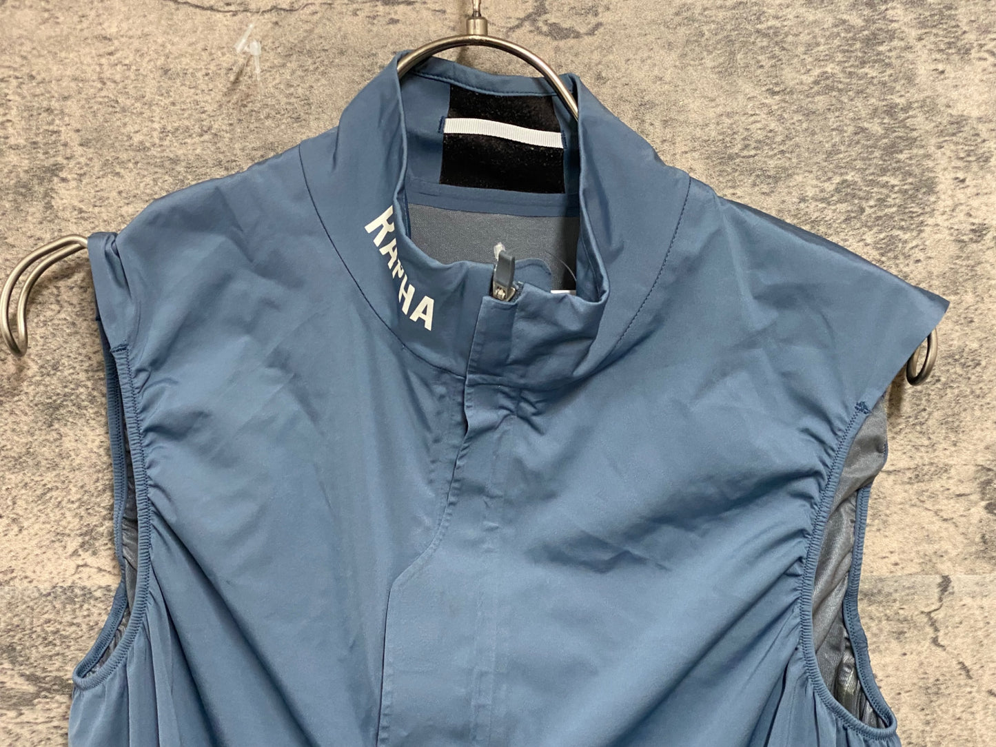 JC584 ラファ Rapha PRO TEAM LW RAIN GILET サイクルベスト ジレ 青 M