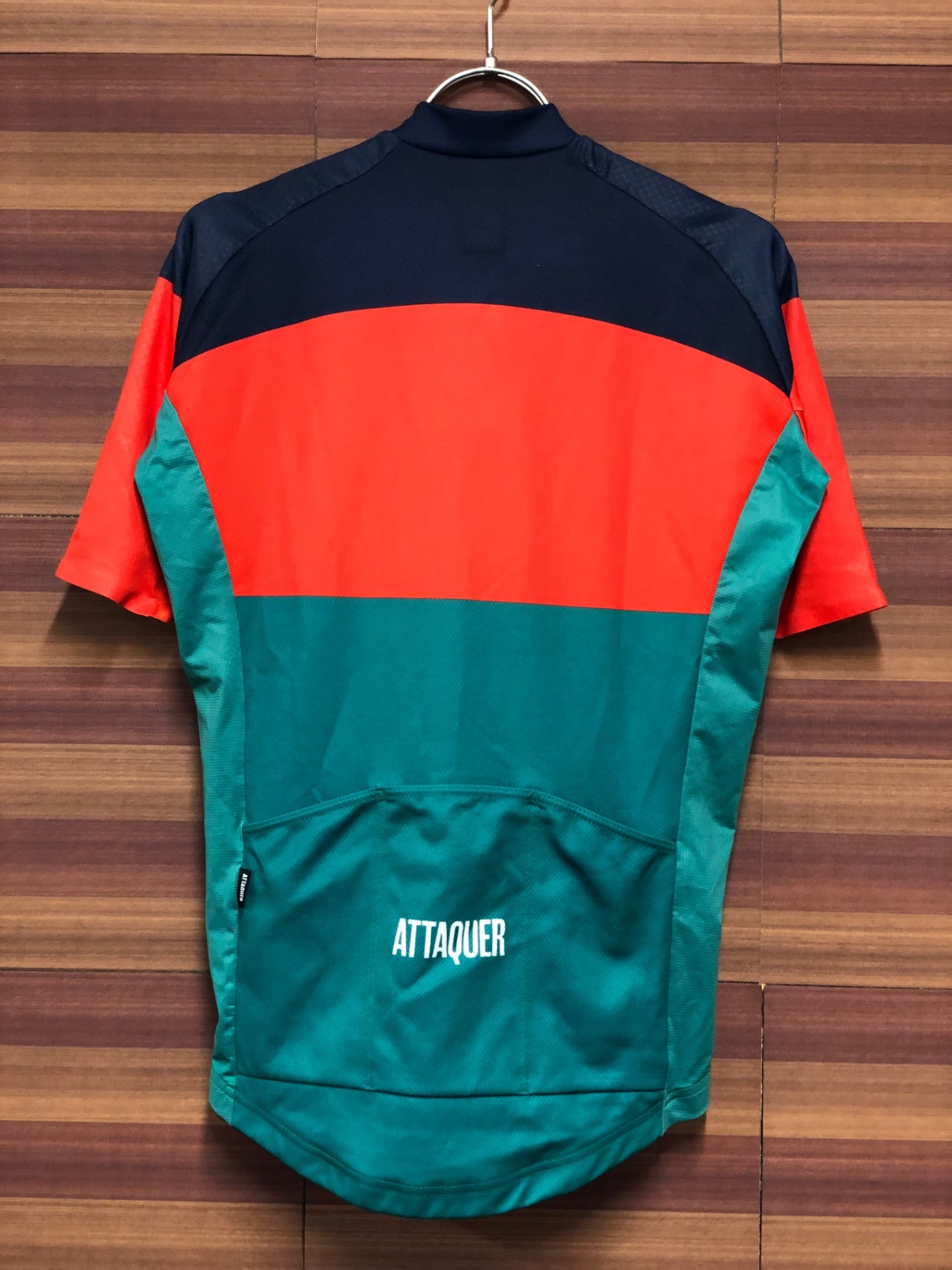 IO305 アタッカー ATTAQUER ALL DAY 半袖 サイクルジャージ 赤 緑 S