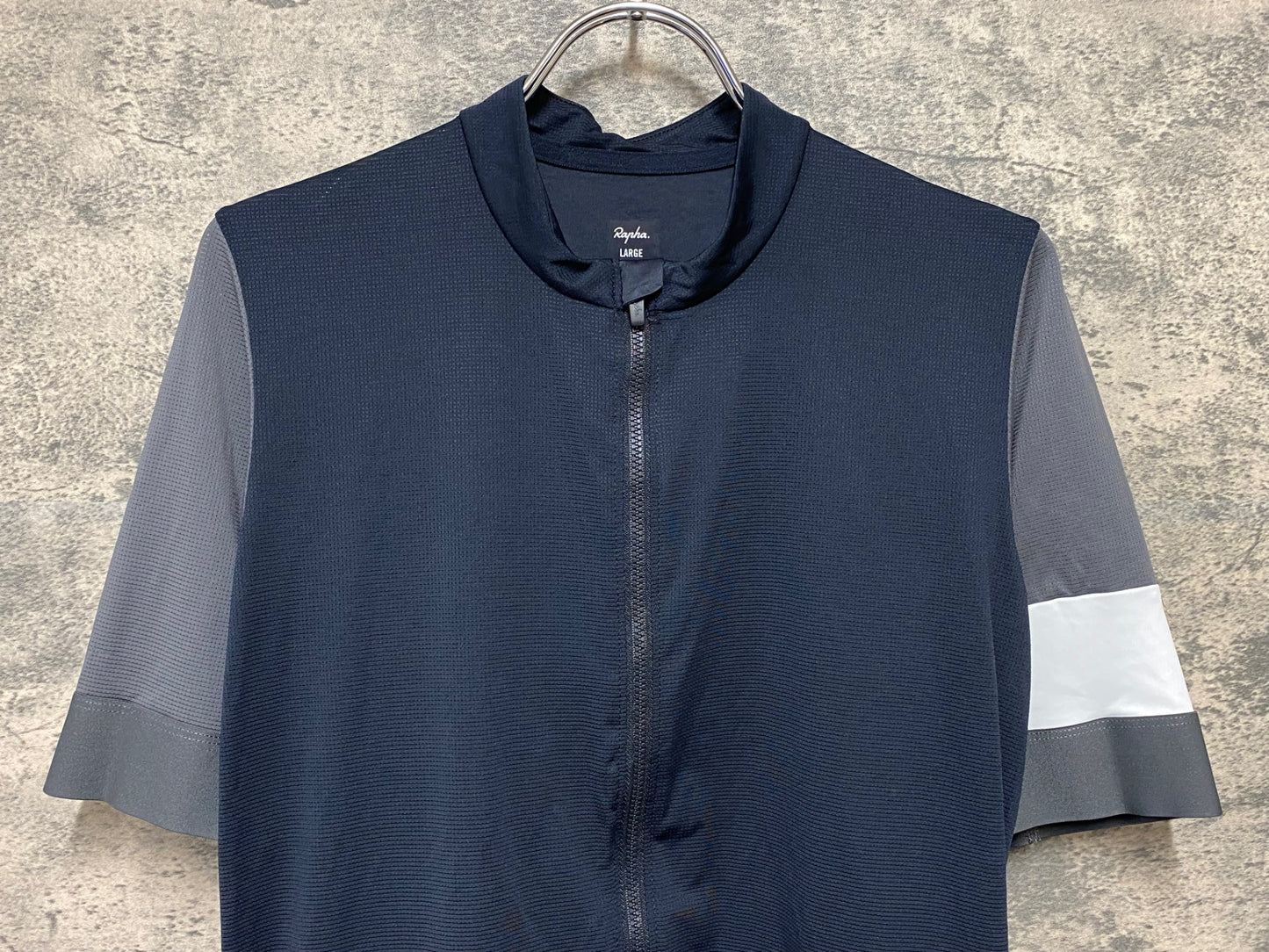 JA595 ラファ Rapha PRO TEAM TRAINING JERSEY 半袖 サイクルジャージ 黒 L ほつれ