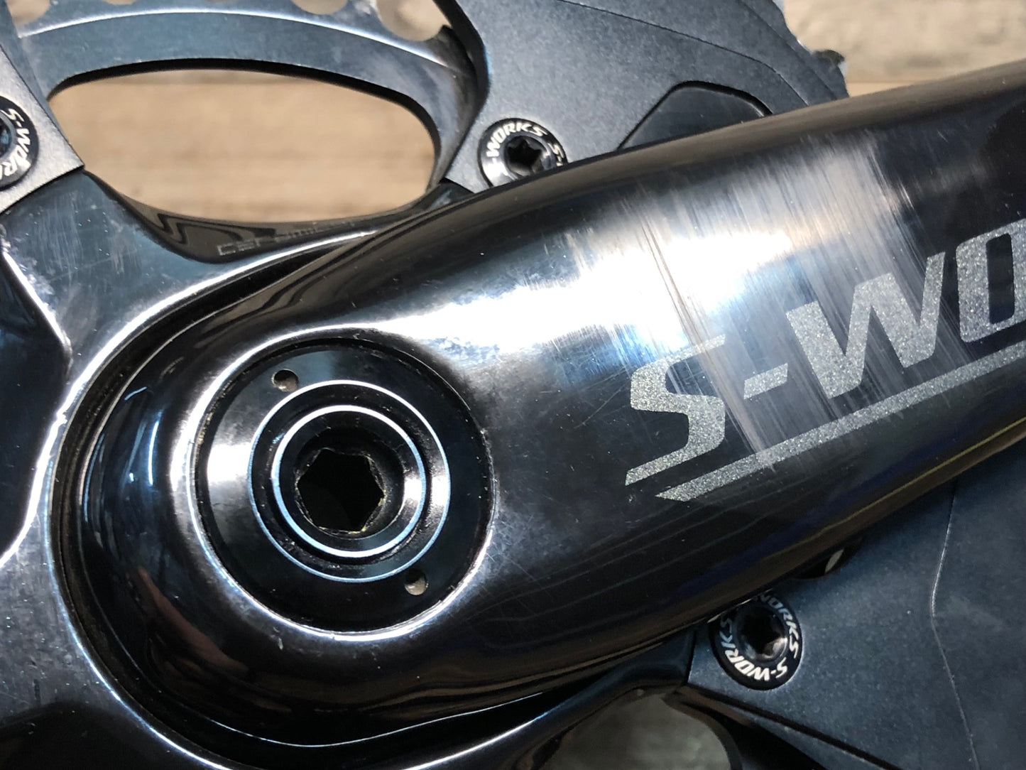 IP495 スペシャライズド SPECIALIZED S-WORKS POWER カーボンクランク 172.5mm 52-36T BCD110 5H 接続確認済み