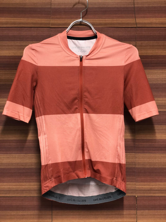 IN556 カフェドシクリステ Cafe du Cycliste ANGELINE Woman 半袖 サイクルジャージ オレンジ XS レディース