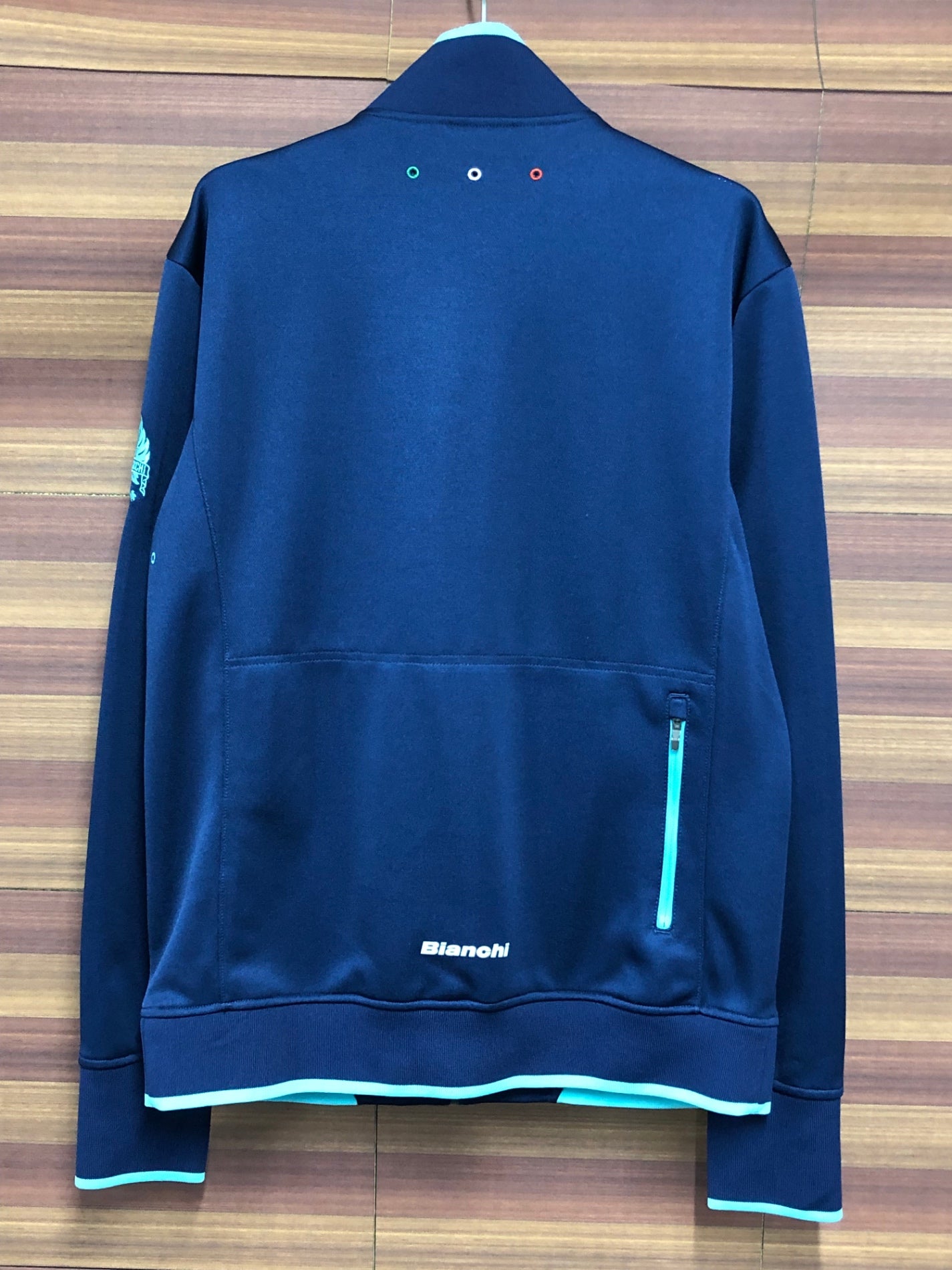 IS436 ビアンキ Bianchi 長袖 サイクルジャケット 紺 M