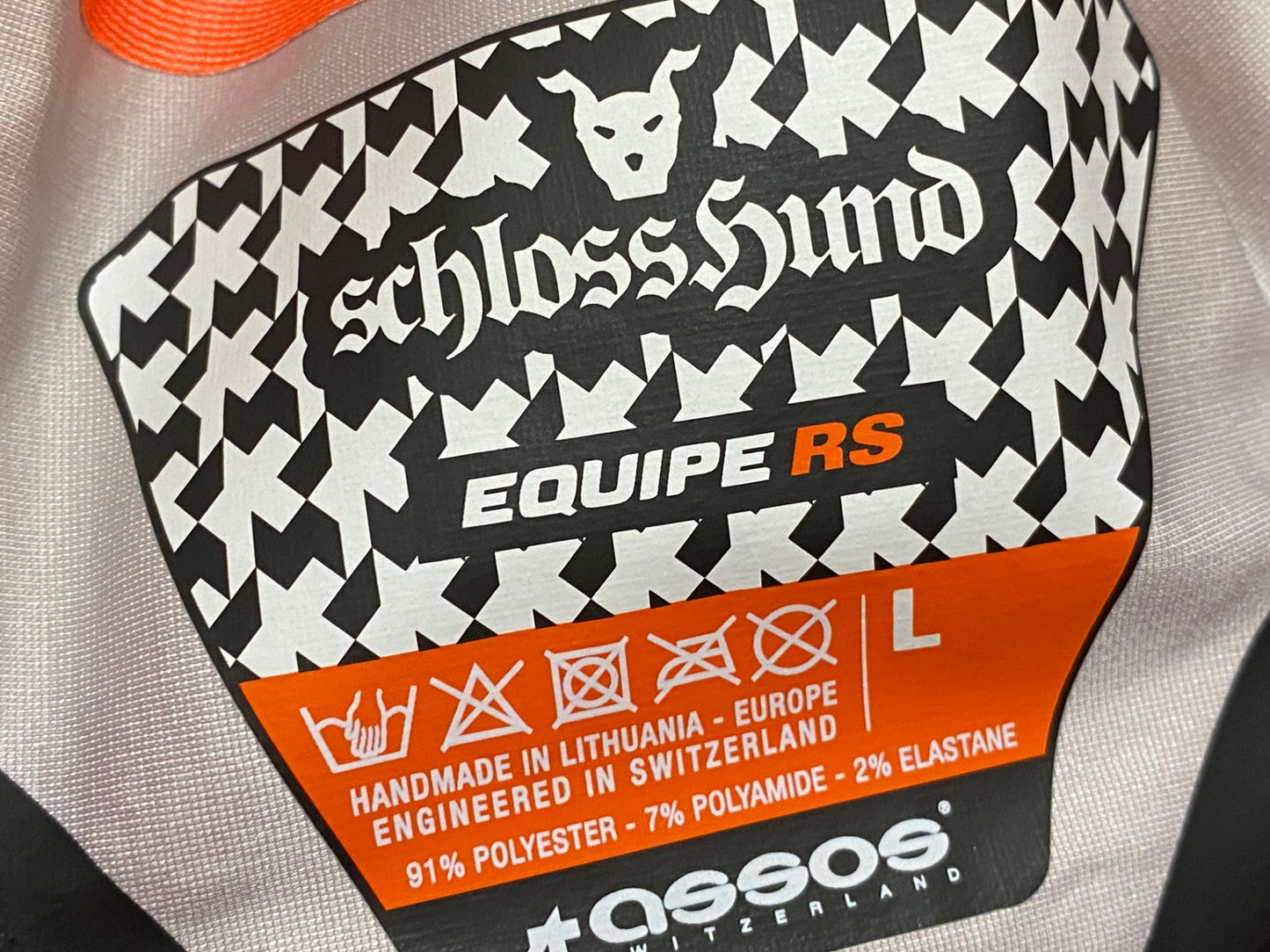 JC038 アソス assos EQUIPE RS Schlosshund Rain Jacket EVO 長袖 レインジャケット オレンジ L