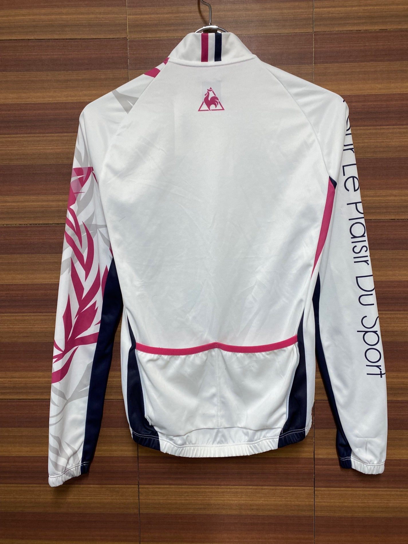 IK324 ルコックスポルティフ le coq sportif 長袖 サイクルジャージ 白 レディース M