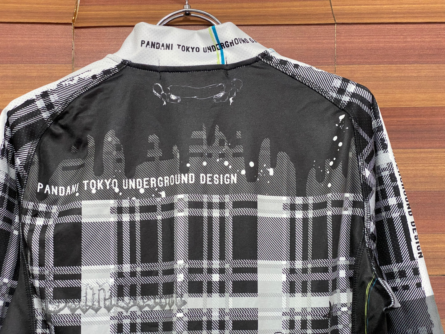 IT126 パンダーニ Pandani 長袖 サイクルジャケット 黒 白 S 裏起毛
