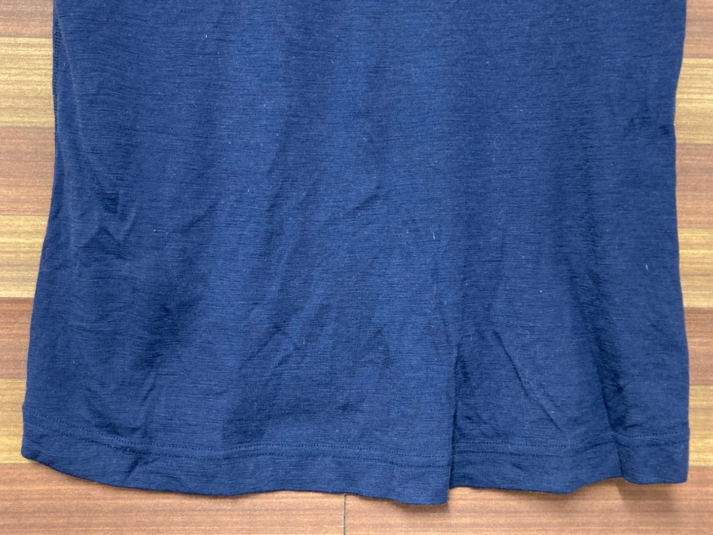 IO041 ラファ Rapha メリノベースレイヤー MERINO BASE LAYER 半袖 紺 M サイズタグひび割れ ※動物毛付着