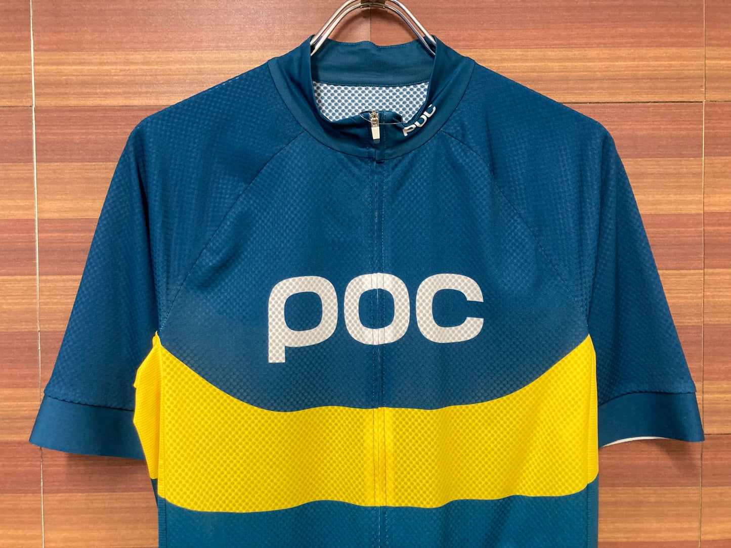 IO382 ポック POC 半袖サイクルジャージ 紺黒 L