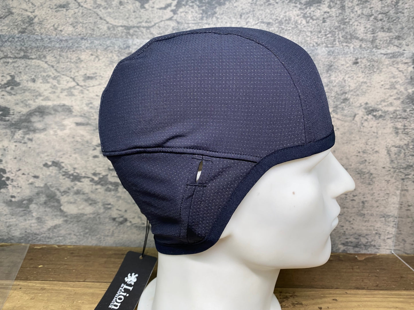 JA935 リオンドカペルミュール Lion de KAPELMUUR スカルキャップ 黒 ONE SIZE 裏起毛