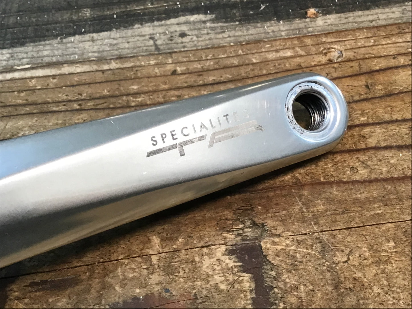 IO667 TA CARMINA 50/34 167.5mm アルミ クランクセット TA純正チタンシャフトBB付き シャフト径実測Φ17 BSAネジ