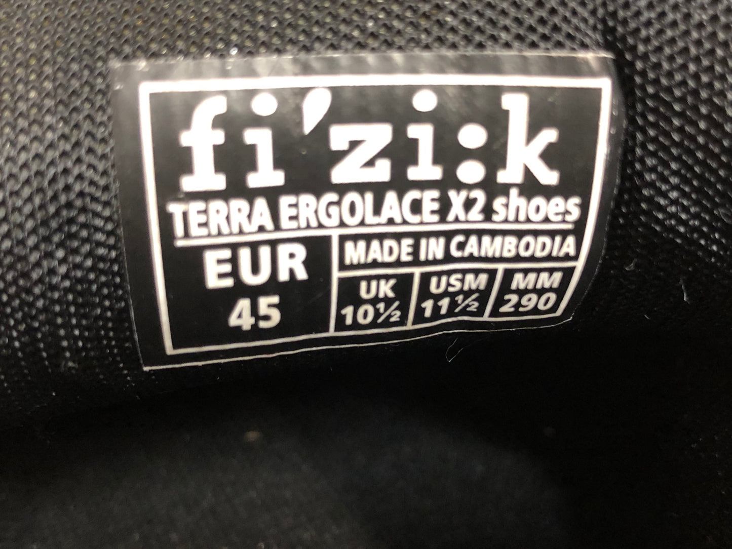 IE316 フィジーク fizik テラ TERRA ERGOLACE X2 ビンディングシューズ SPD クリーム EU45