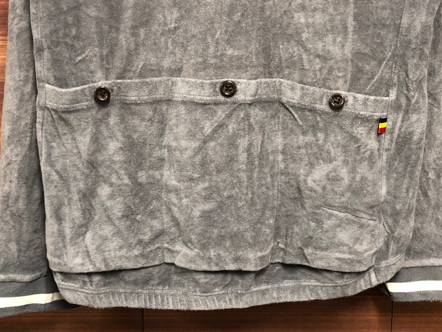 IT004 カペルミュール KAPELMUUR 長袖 サイクルジャージ グレー L 痛ジャージ