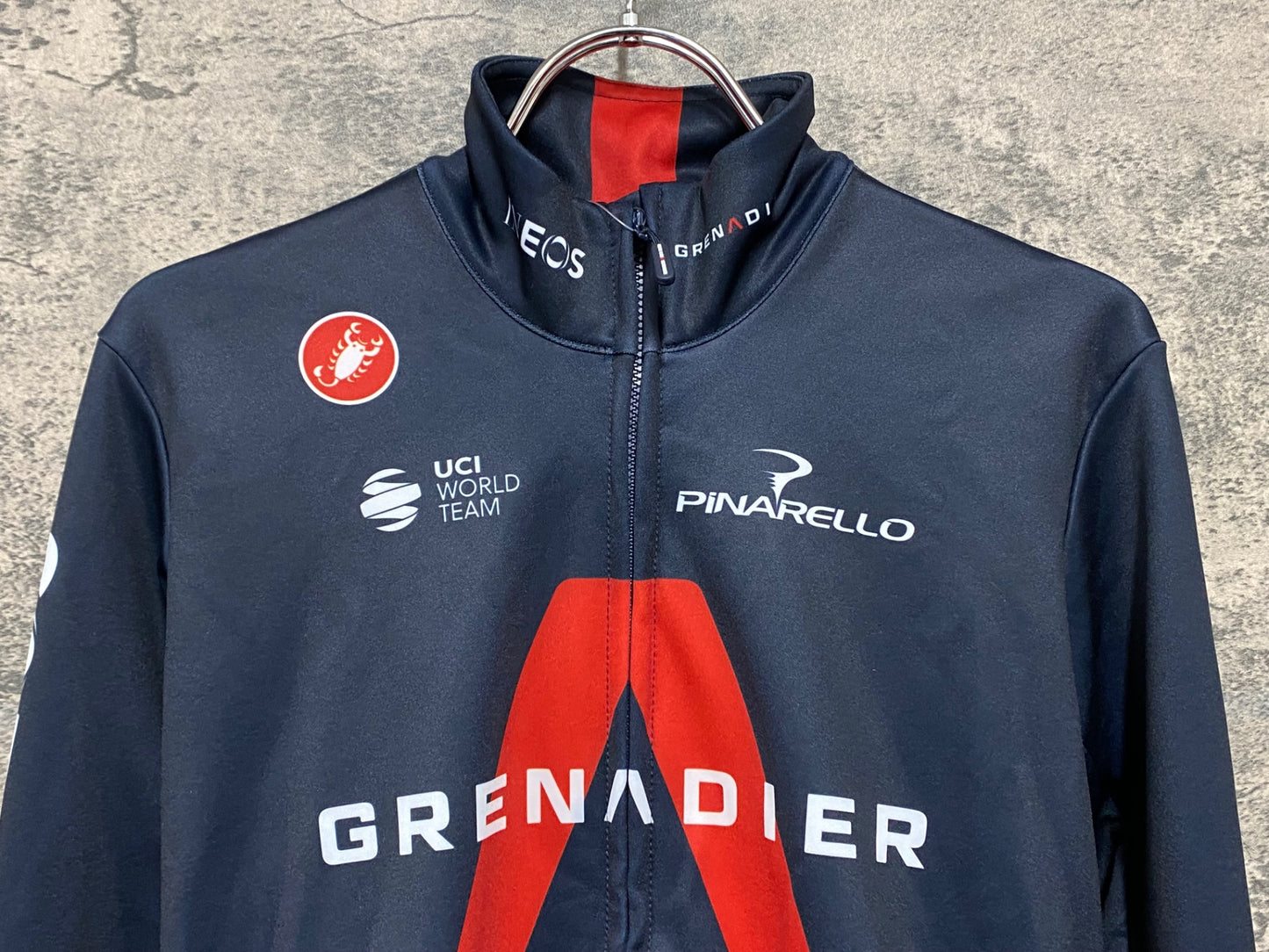 IW395 カステリ CASTELLI 長袖 サイクルジャージ 黒 M INEOS GRENADIER チームレプリカ