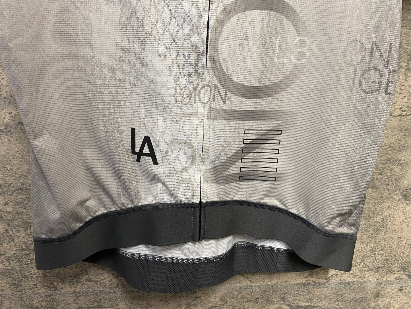 JB671 ラファ Rapha PRO TEAM TRAINING JERSEY 半袖 サイクルジャージ グレー XL Legion