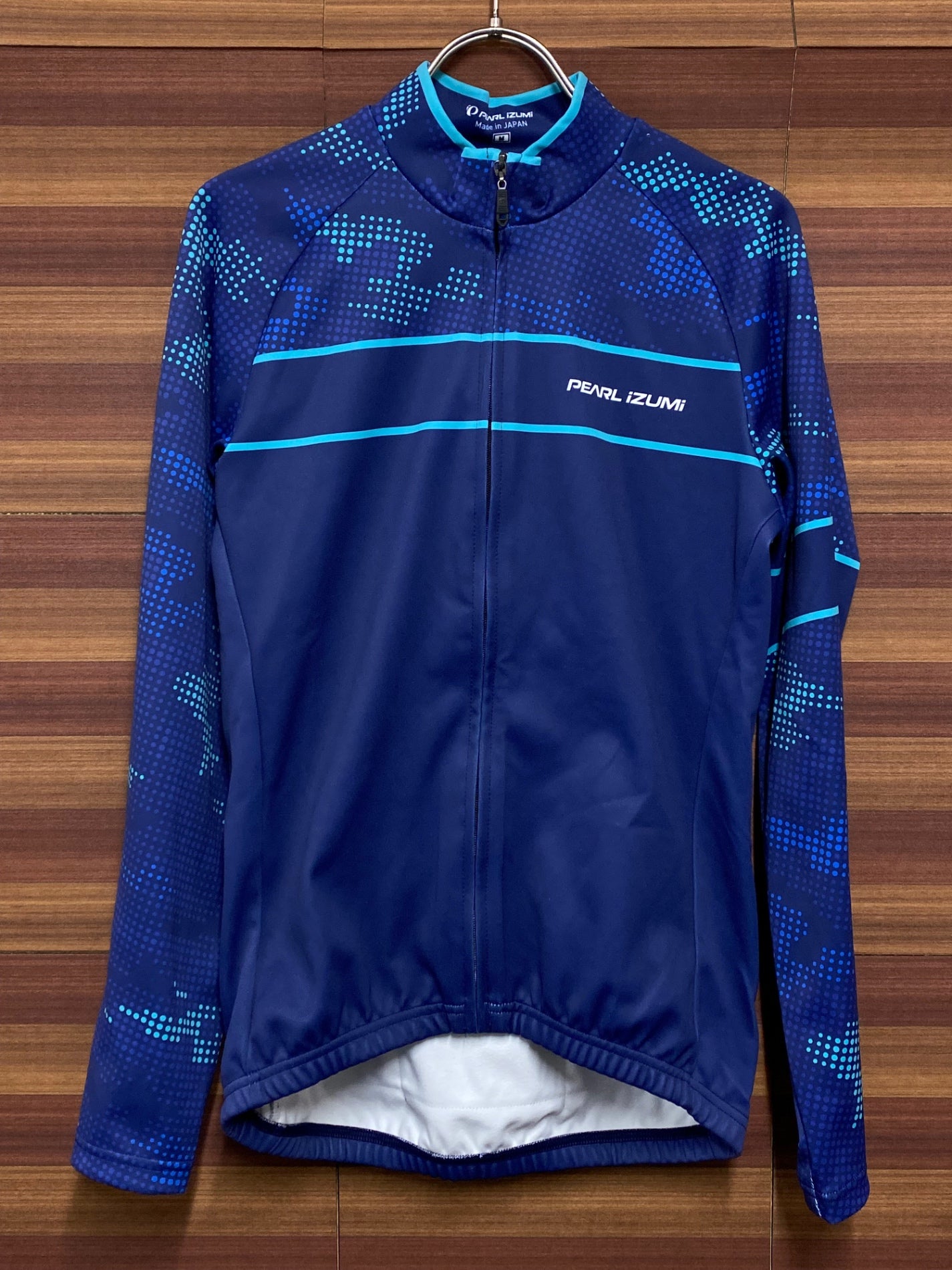 IQ814 パールイズミ PEARL iZUMi 長袖サイクルジャージ M 青 裏起毛