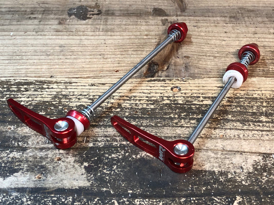 IF589 WR COMPOSITI チタン クイックリリース 前後セット 100mm 130mm 赤