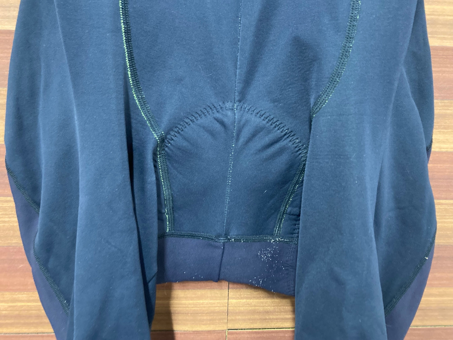 IO079 ルコックスポルティフ le coq sportif ビブタイツ 紺 L 裏起毛 ※動物の毛、パッド擦れ