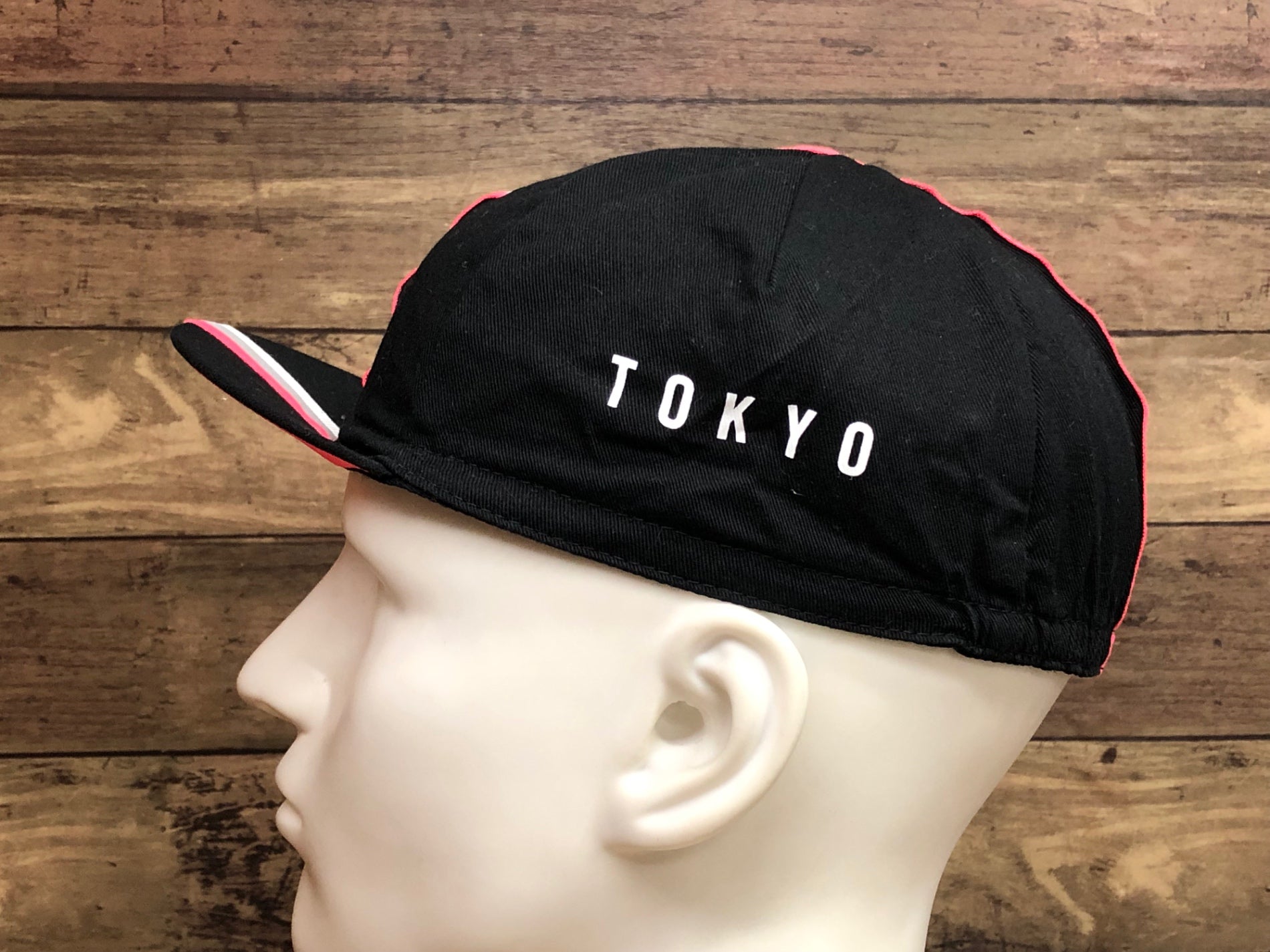 Rapha サイクリングキャップ 黒/ピンク II640 ラファ Rapha サイクルキャップ 黒 ピンク ワンサイズ