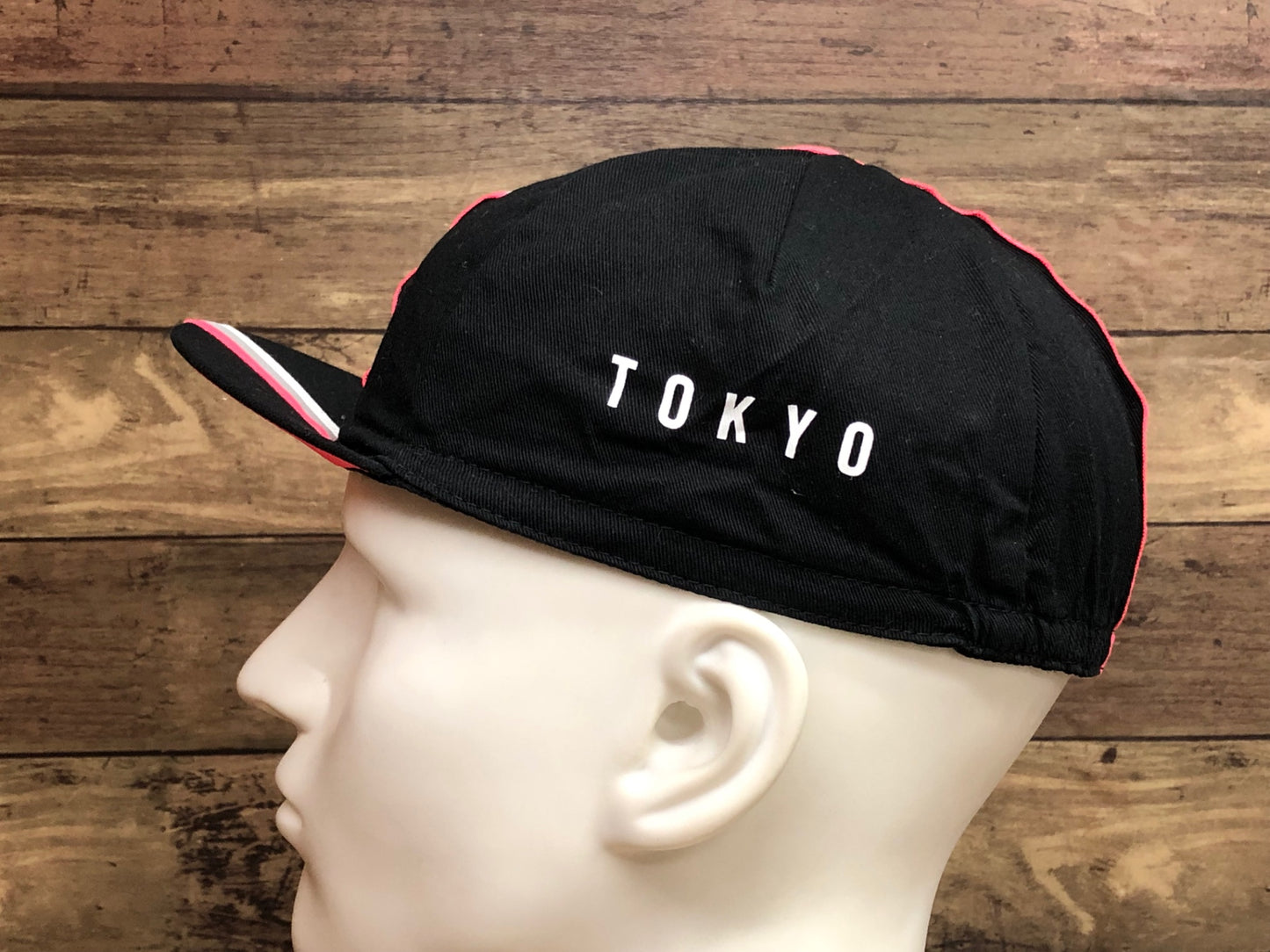 II640 ラファ Rapha サイクルキャップ 黒 ピンク ワンサイズ TOKYO