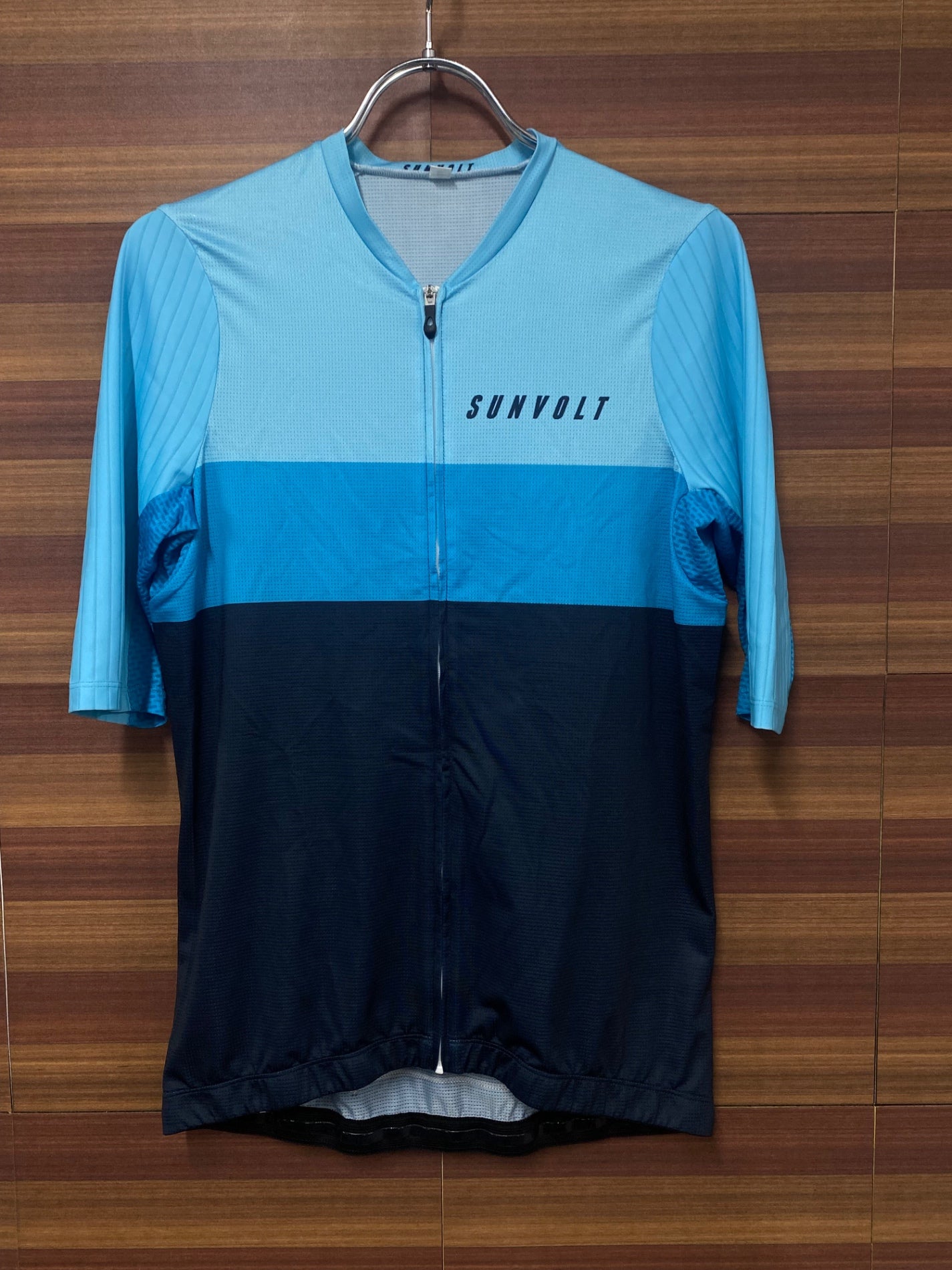 IS505 サンボルト SUNVOLT 半袖 サイクルジャージ ブルー XL