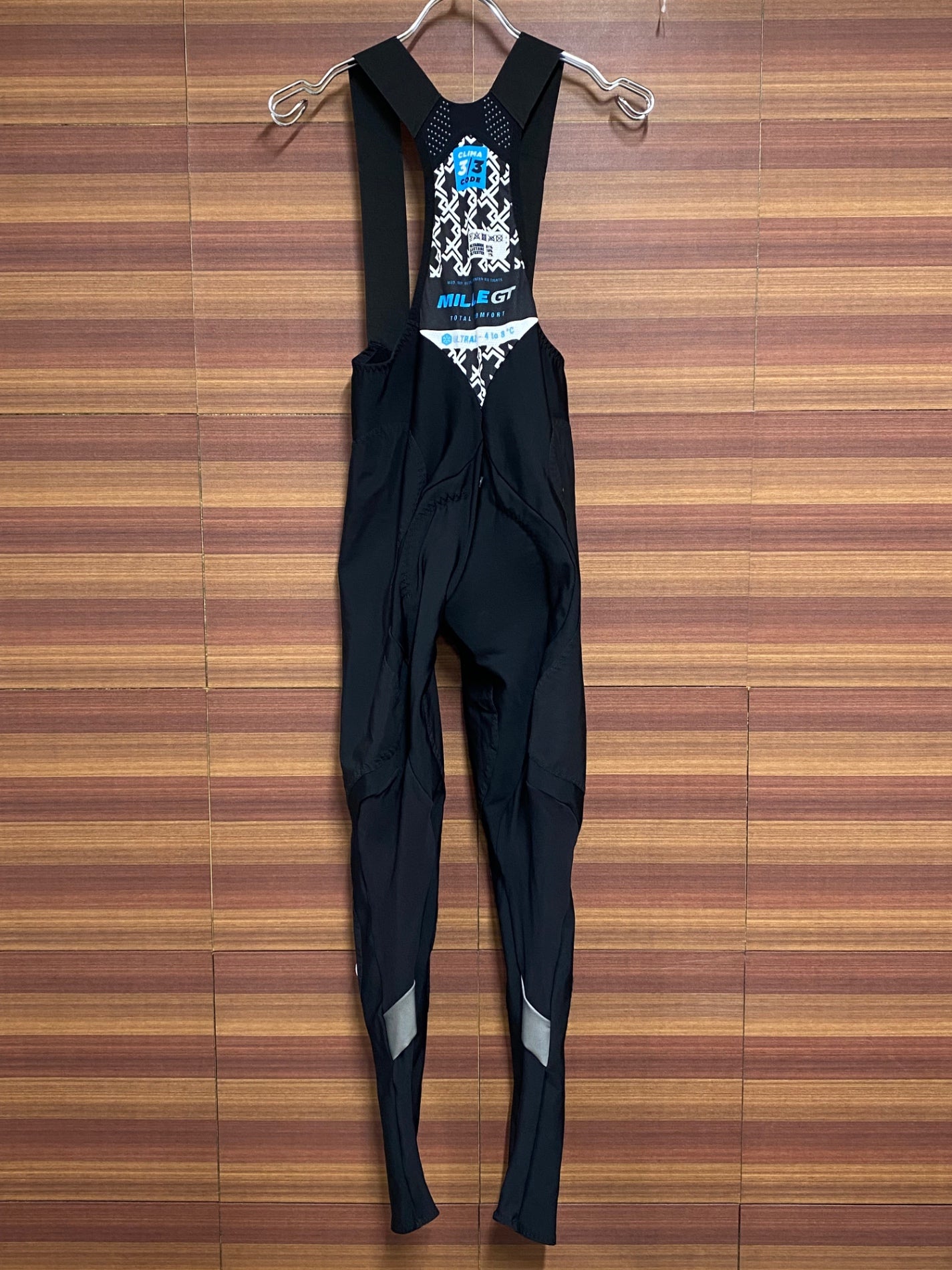 II084 アソス assos MILLE GT Ultraz Winter Bib Tights 裏起毛 ビブタイツ 黒 XS