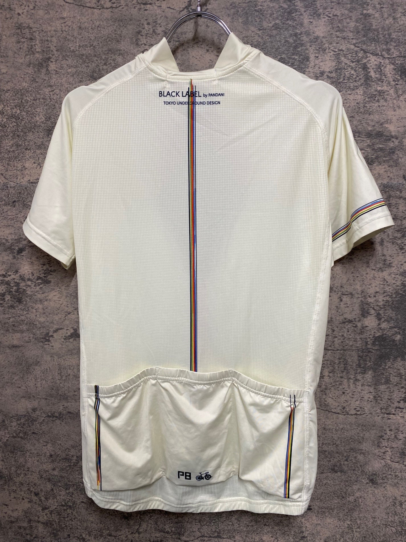 JC542 パンダーニ Pandani BLACK LABEL 半袖サイクルジャージ オフホワイト M
