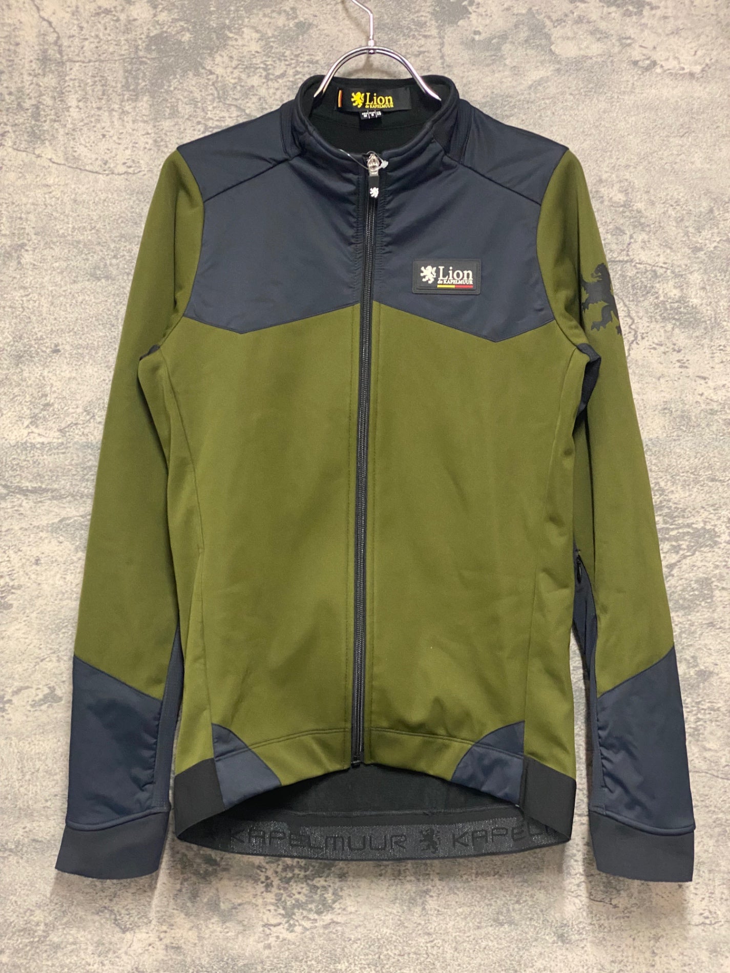 IZ764 カペルミュール KAPELMUUR 長袖 サイクルジャケット 紺 黒 M 裏起毛