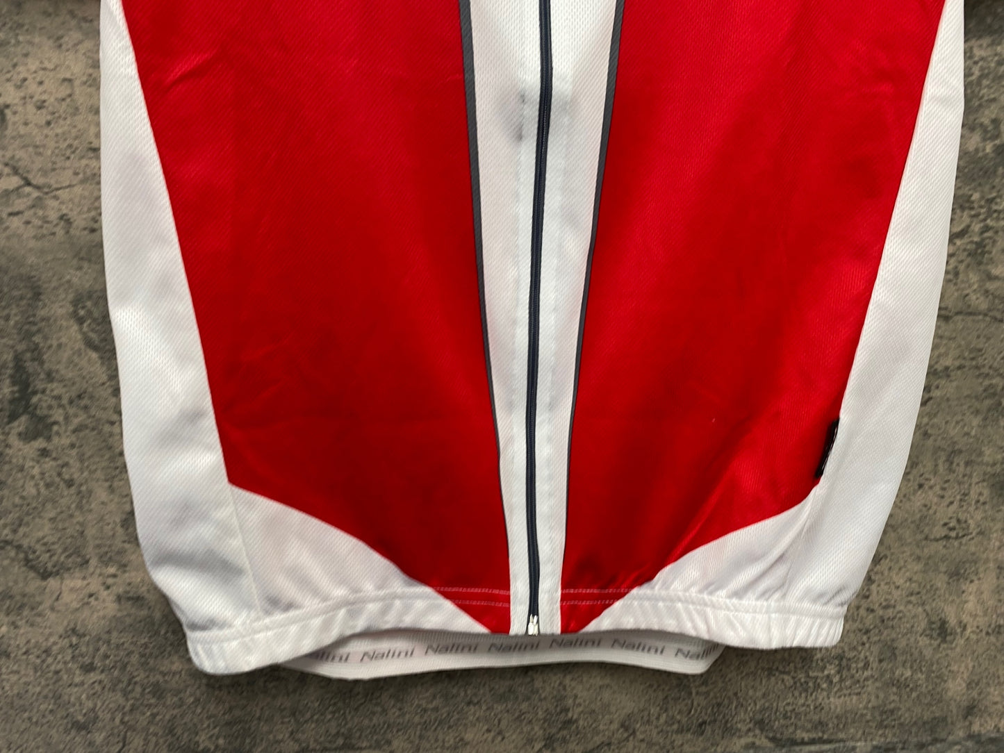 JB217 ナリーニ Nalini 半袖 サイクルジャージ 白 赤 L